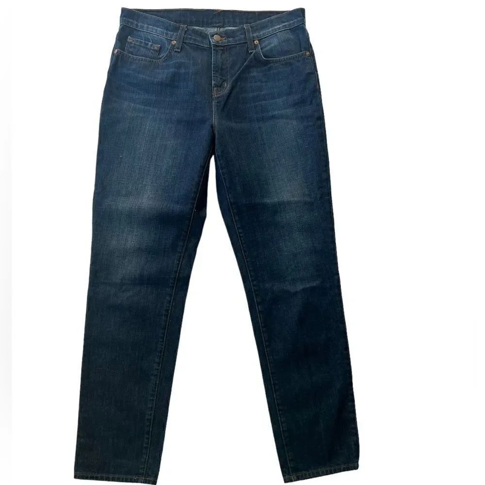 J Brand Aiden Ringer Women's Straight Leg Mid Rise 100% Cotton Jeans sz 29